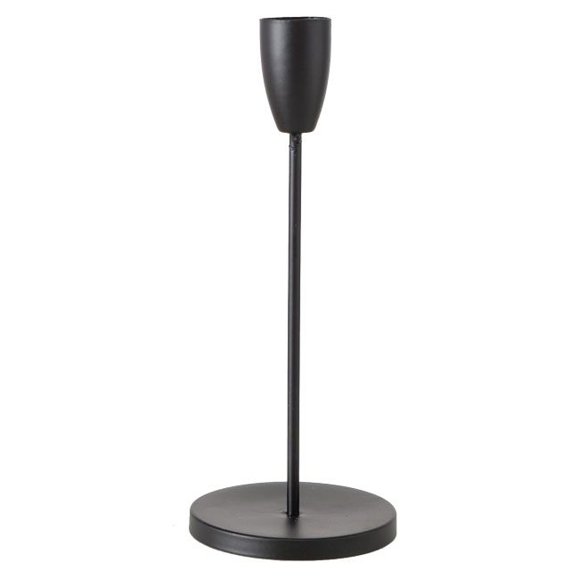 Leuchter mieten Schwarz H 20 cm