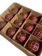 12er Set Weihnachtskugeln mieten Rot