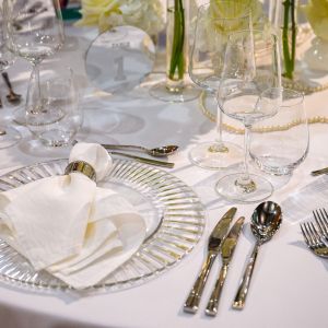 Kristall Platzteller - Designwelt White Elegant