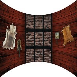 Hütte Motivbanner mieten