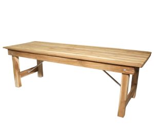 Kids Holztisch mieten 201 x 70 cm