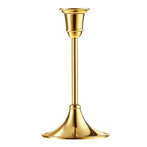 Leuchter mieten Gold H 16,5 cm