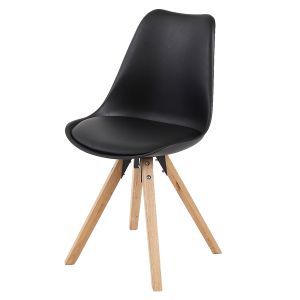 Schalenstuhl mieten schwarz
