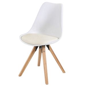 Schalenstuhl mieten Weiß