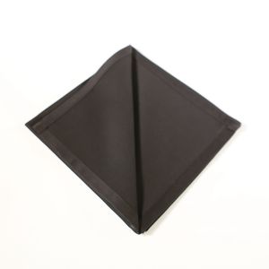Serviette Stoff Schwarz B50 x T50 cm