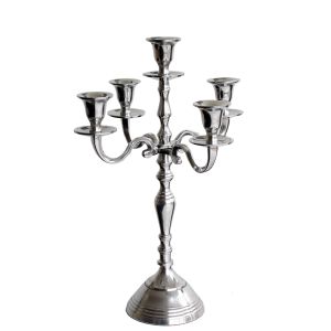 H 30 cm - Silber Leuchter mieten 5armig