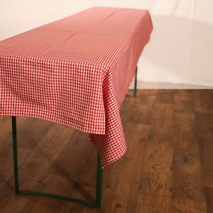 Tischtuch Rot-Weiß B280 x T110 cm