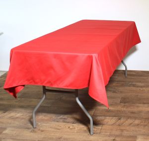 Tischtuch Verleih Rot Baumwolle 230x130 cm