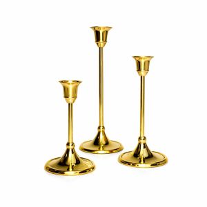 Trio Leuchter mieten Gold