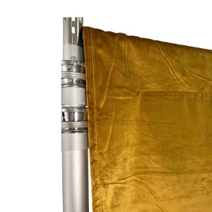 Velour Vorhang mieten – Gold, 143 × 383 cm