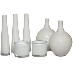 White Christmas Centerpiece Set mieten