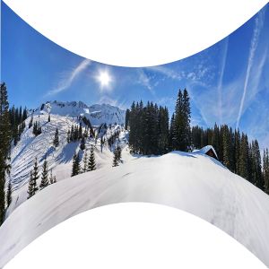 Winterzauber Motivbanner mieten