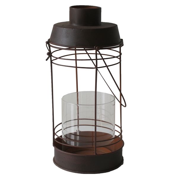 Safari Laterne mieten H 41 cm