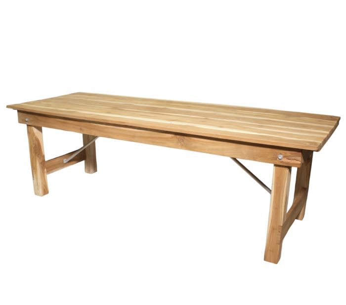 Kids Holztisch mieten 201 x 70 cm