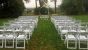 Blumenschmuck - White Wedding Klappstuhl mieten