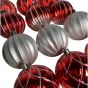 Mix Rot-Silber - 12er Set Weihnachtskugel mieten