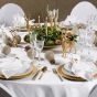 Tischdeko Idee Golden Holiday - 2 teiliges Atlantic Besteckset mieten