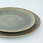 Vorspeisenteller und Menüteller - 2 teiliges Tellerset mieten - Stonecast Grau