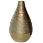 Vase Gold gerillt H14,5 cm