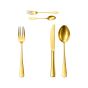 edles Gold - 5 teiliges Atlantic Besteckset mieten