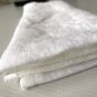 Serviette Mieten mit Leinenstruktur in Altweiß