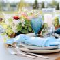 Windlicht Country - Blue Style Glasset mieten