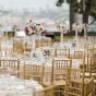 Platzteller mit Bördelring - Chiavari Chair mieten Gold