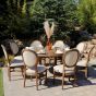 King Louis Chair - Farmer Holztisch mieten D 167 cm