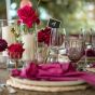 Glaszylinder - Fuchsia Serviette Mieten 