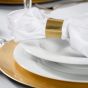 Stoffserviette - Gold Edition – 3-teiliges Tellerset mieten inkl. Suppenteller