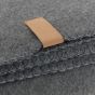 aus Fleece - Kuscheldecke mieten B130 x T70 cm Grau