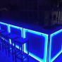 Loft Barhocker - LED Bar mieten - 200 cm