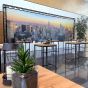 Centerpiece Safari Laterne - Loft Stehtisch mieten