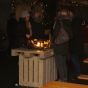 Weihnachtsfeier - Portlandia Feuerstelle Stehtisch mieten 