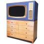 RetroTV Display Blende mieten - Blau