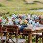 Gedeckter Tisch - Serviette Mieten - Mixed Blue 