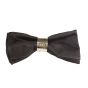 Serviette Stoff Schwarz B50 x T50 cm mit Klammer Silber
