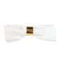 Serviette Stoff Weiss B50 x T50 cm mit Klammer