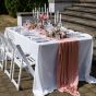 White Wedding Klappstuhl - Silber Leuchter mieten 5armig - H 40 cm