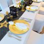 Goldener Platzteller - Tischdeko Idee Hollywood