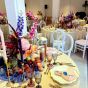 Blumen Arrangement - Tischdeko Idee Barock