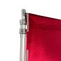Pipe an Drape - Velour Vorhang mieten – Rot