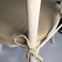 Sitzkissen Beige - X-Back Chair mieten WashWhite