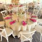 Stoffserviette in Pink - X-Back Chair mieten WashWhite