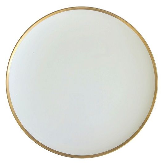 Platzteller mieten - Porzellan mit Goldrand 