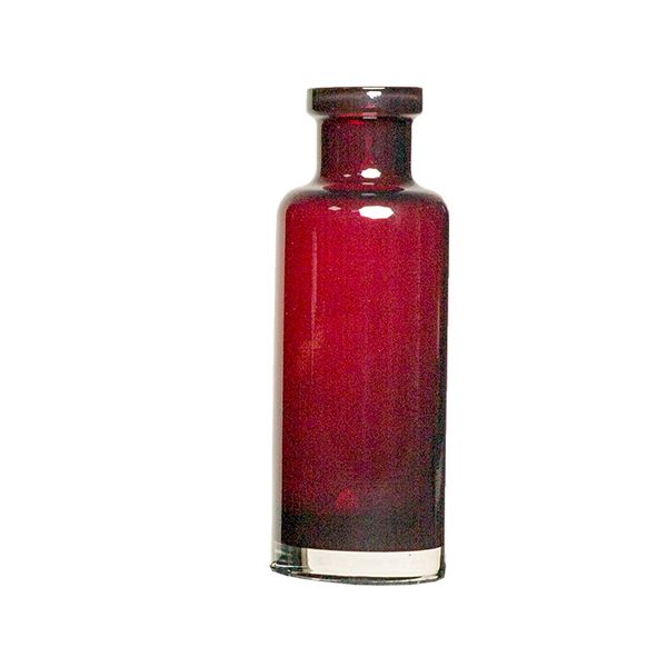Vase Vintageflasche Rot H22 cm