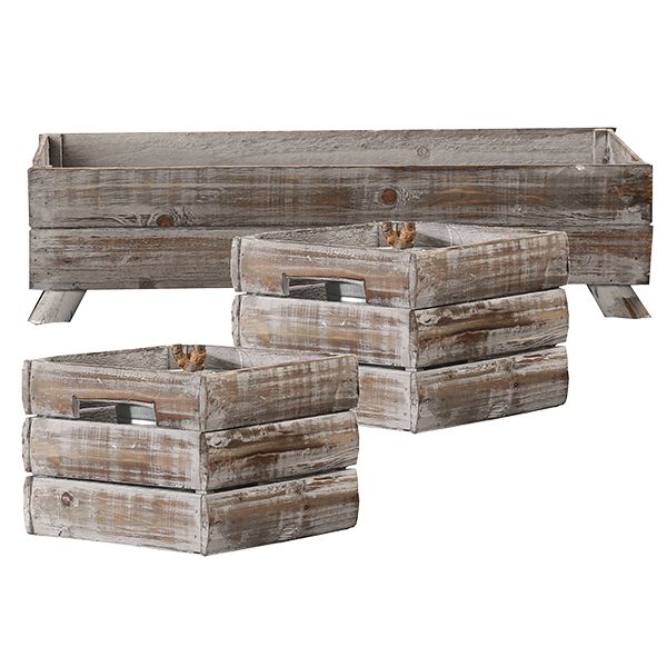 3 teiliges Kastenset mieten B46 x T24 cm