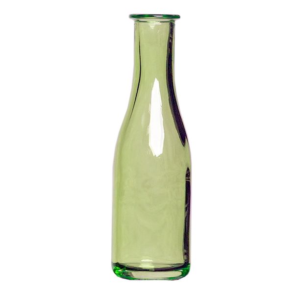 Flaschenvase mieten H20 x Ø5,5 cm Grün