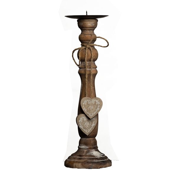 Holz Kerzenständer mieten - H 35 cm