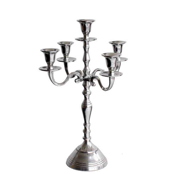 H 30 cm - Silber Leuchter mieten 5armig